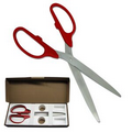 Ceremonial Ribbon Cutting Scissors with Red Handles / Silver Blades (36")